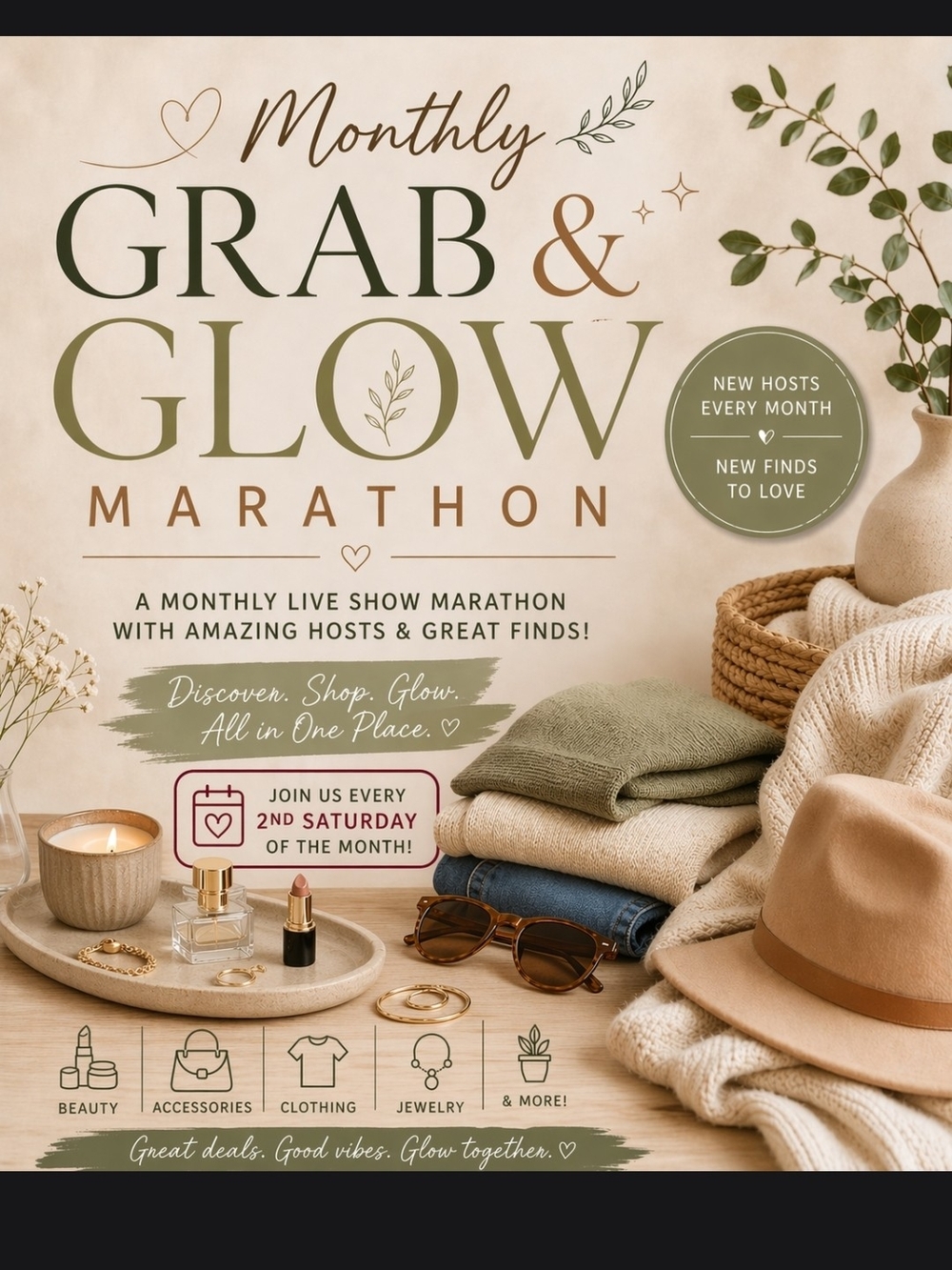 Grab & Glow Monthly Marathon